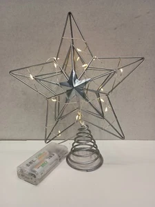Christbaumspitze Stern Lichterschmuck Lichterkette Baumspitze Stern ohne Batterie - Bild 1 von 5