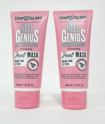 2 x Soap & Glory Heel Genius - SUPERCHARGED WARMING FOOT MASK