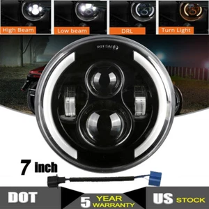 7" LED Headlight DOT Fit for Yamaha V-Star XVS 650 950 1100 Classic Stryker - Picture 1 of 12