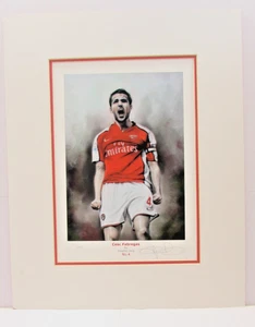 Cesc Fabregas No. 4 Limited Edition Mounted Print by Stephen Doig - Picture 1 of 1