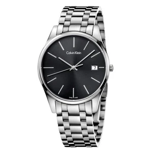 Calvin Klein Time Steel Men Watches - Black Dial K4N21141 - Picture 1 of 1