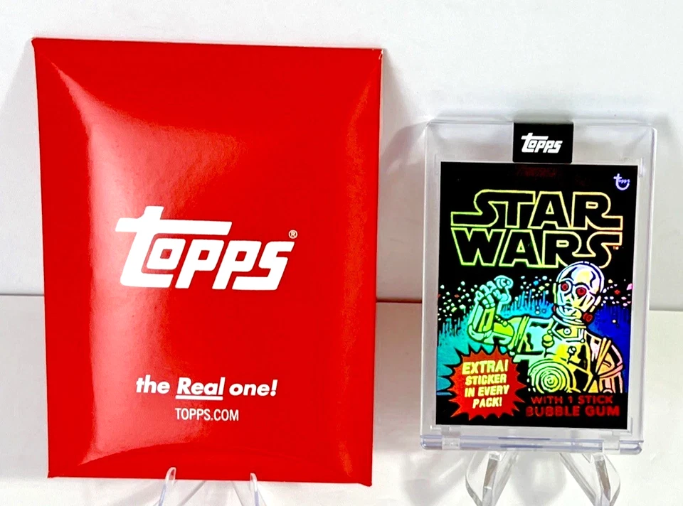 Tarjeta 2022 Topps Star Wars May the 4th #1 C-3PO Blake Jamieson Rainbow Foil/99 Foto 1 de 4