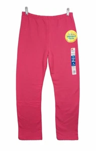 Hanes EcoSmart Sweatpants Straight Leg High Rise Pull On Pink 29x29 Girls XL - Picture 1 of 8