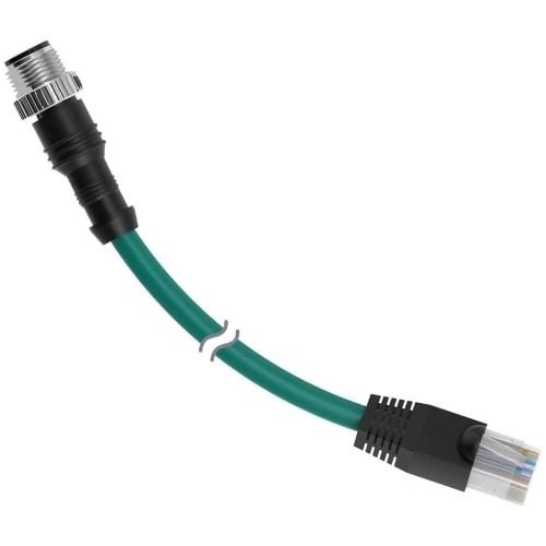 Juego de cables 1 pieza Banner Engineering STP-M12D-406, código D M12 a cable Ethernet RJ45, Foto 1 de 1