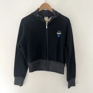 Chaqueta negra Diesel mezcla lana tejida cremallera completa talla L - Imagen 1 de 4