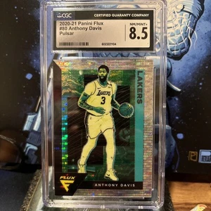 2020-21 Panini Flux - Anthony Davis #80 Pulsar Prizm CGC 8.5 - Picture 1 of 2