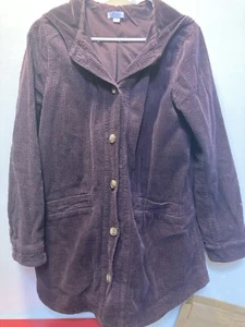 J. Jill Corduroy Shirt Jacket Purple 100% Cotton Button Up Casual Cabincore XS - Picture 1 of 11