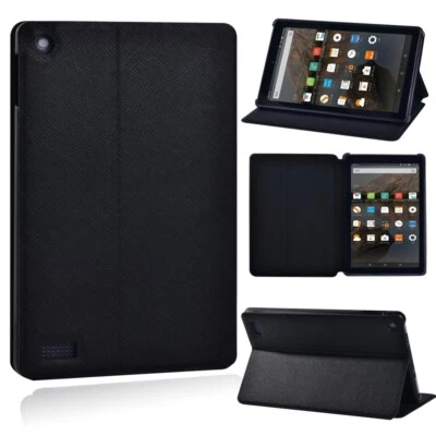 Leather tablet Stand Folio Cover Case For Amazon Fire HD 10/10 Plus 2023/Max 11 - Image 1 of 4