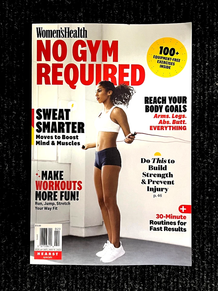 WOMEN'S HEALTH - NEW 2023 "NO GYM REQUIRED" MAGAZINE - 100 + Exercises & More! Foto 1 de 1