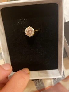 Vintage Style Moissanite Engagement Ring, 925 Sterling Silver, 1/2/3 Carat Class - Picture 1 of 4