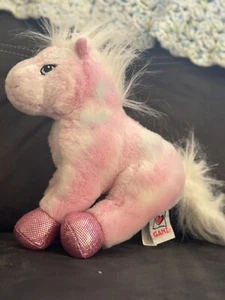 Ganz Webkinz Pink Pony HM117 Plush Stuffed Animal 8" Y2K Nostalgia - Picture 1 of 4
