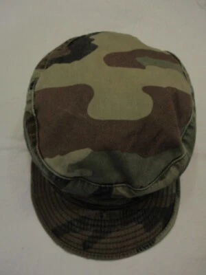 US Army Hat Cap Woodland Camo Class 1 Green Adult 7 1/4 - Image 1 of 4