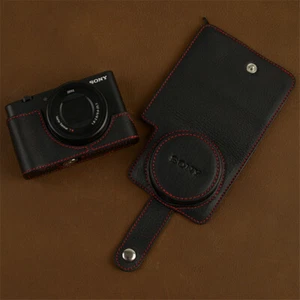 Sony ZV-1 Half Case Genuine Leather ZV1 Camera Protective Retro Cover Bag New - Picture 1 of 18