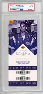 Kobe Bryant Dear Basketball Ritiro Autentico 11/29/15 PSA 8 Lakers - Foto 1 di 2