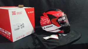 Casco Integrale Ls2 FF320 Stream Evo Kub Rosso Nero TAGLIA XL CON VISIERINO - Foto 1 di 4