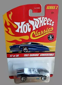 2007 Hot Wheels 1967 Camaro Cabrio Chrom Classics Serie 2 #7/30 1:64 MOC - Bild 1 von 14
