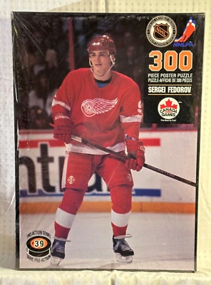РЕДКАЯ 1993 НХЛ СЕРГЕЙ ФЕДОРОВ ДЕТРОЙТ КРАСНЫЕ КРЫЛЬЯ 300 шт. ГИГАНТСКАЯ ГОЛОВОЛОМКА ЗАПЕЧАТАННАЯ NO40190 - Изображение 1 из 4