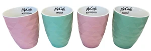 4x McDonalds McCafe Becher Tasse 2x #Coffeequeen rosa 2x #Badcup Mint Grün 2020 - Bild 1 von 11