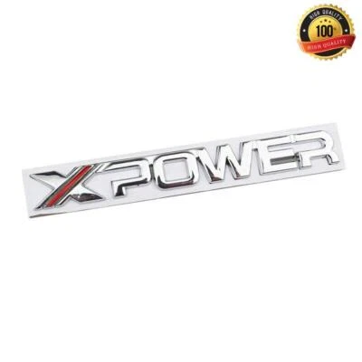 3D Metal X Power Emblem Car Front Hood Fender Rear Trunk Badge Nameplate For MG - Image 1 of 3