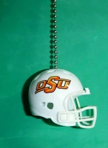 OKLAHOMA STATE COWBOYS CEILING FAN PULL CHAIN FOOTBALL HELMET   - Picture 1 of 3
