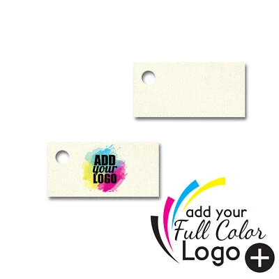 GEMS ON DISPLAY 325pcs Custom Printed Rectangle Clothing Pricing Jewelry Hang Tags 1" x 1/2"