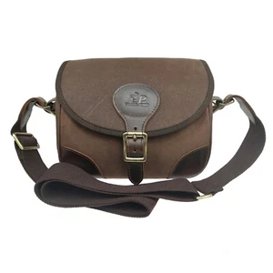 Bolsa de munición de lona de café cartucho portador pistola bolsa con carcasa - Imagen 1 de 14
