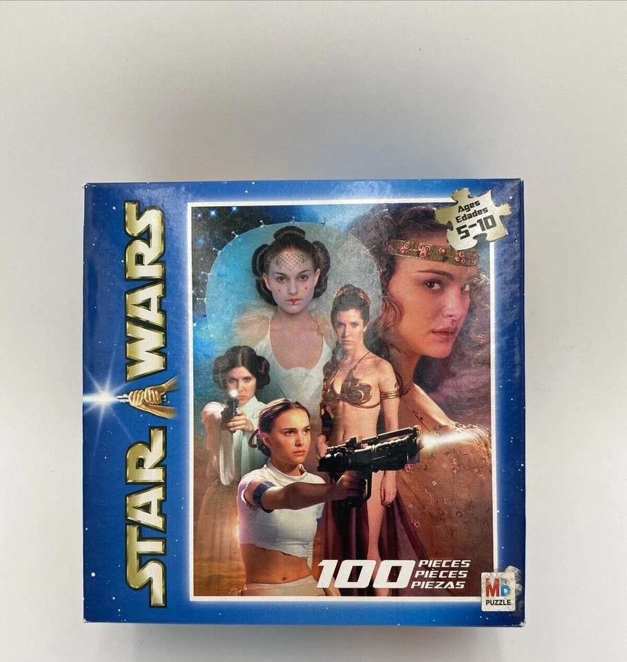 Star Wars Puzzle Princess Leia Padme Amidala 100 PC 2002 Milton Bradley