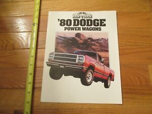 Dodge Power Wagons 1980 Automobile Dealer Car Truck Sales Brochure