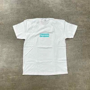 Supreme T-Shirt "TIFFANY BOX LOGO"- Size L (12593-18) - Picture 1 of 5