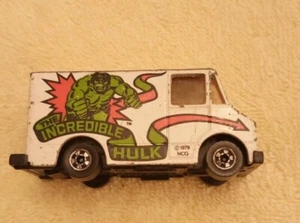 Vintage 1976 Hot Wheels Mattel The Incredible Hulk White Van - Picture 1 of 4