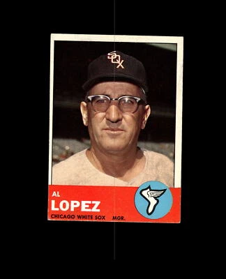 1963 Topps 458 Al Lopez MG en muy buen estado-ex #D1.370211 Foto 1 de 2