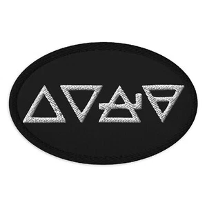 Fire Water Wind Earth The Four Elements of Matter Embroidered Patch Iron On - Picture 1 of 1