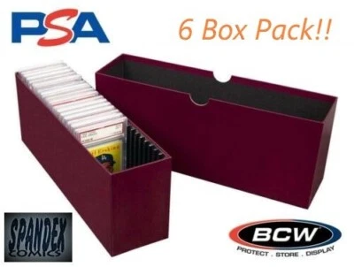 6 BCW Slotted Graded Card Box For PSA Certified Slabs Storage Case MTG Pokemon + - Image 1 of 4