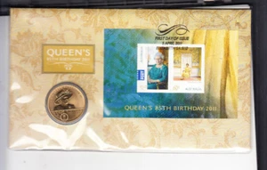 PNC Australia 2011 Queen's  85th Birthdayy RAM $1 Coin - Bild 1 von 1