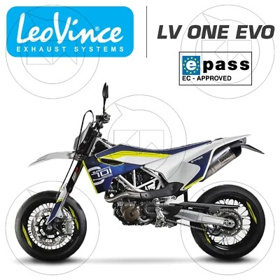 TERMINALE DI SCARICO LEOVINCE LV ONE EVO HUSQVARNA 701 SUPERMOTO EURO4 2017-2019 - Immagine 1 di 4