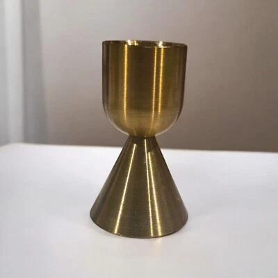 Soportes de velas cónicas doradas de 12 piezas para velas cónicas de doble extremo de aluminio Foto 1 de 4