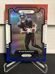 Panini Prizm Bijan Robinson 2023 rojo blanco azul RC #305 Atlanta Falcons novato - Imagen 1 de 2