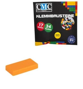 100 Fliesen Klemmbausteine Tiles Bausteine 1x2 Kompatibel Kachel Hell Orange - Bild 1 von 1