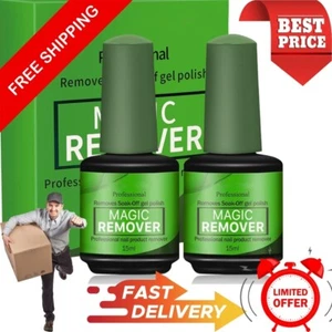 Nail Care Magic Nail Polish Gel Polish Remover Professional,2 PCS,15 ML, 1 Fl Oz - Picture 1 of 24