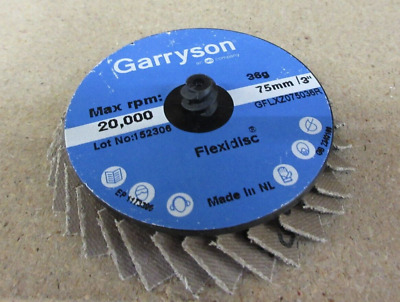 Garryson Flexi Disc 75mm Type R 36 Grit Zirconia 10 Pack • 10£