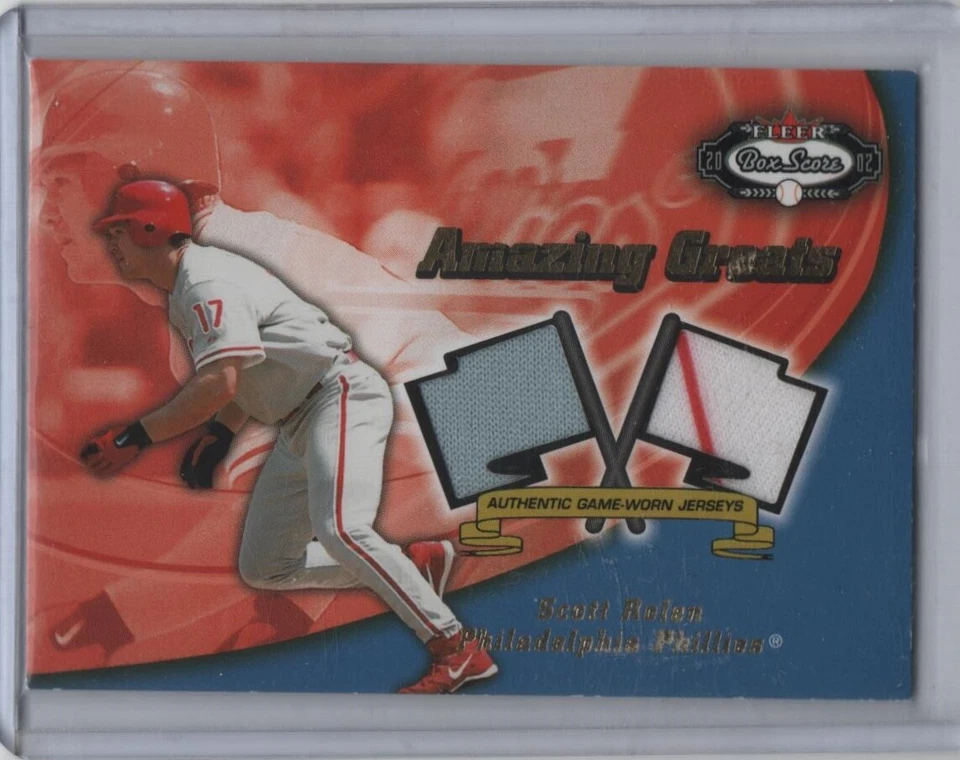 2002 Fleer Box Score Amazing Greats Dual Jersey Scott Rolen - Image 1 of 1