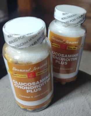 Par 2 de Glucosamina y Condroitina Plus del Dr. Bernard Jensen. con mezcla de extracto  Foto 1 de 4
