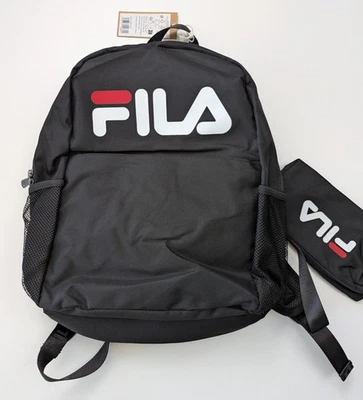 NEU - FILA Rucksack mit Stift-Mäppchen - schwarz - Back to School - Schultasche! - Bild 1 von 4