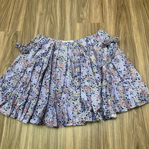 Elliette Floral Damen Rock Seidenmischung Gr. 8 in Lila gefüttert - Bild 1 von 9