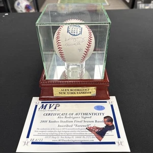 Béisbol autografiado por Alex Rodríguez New York Yankees inscripción “Adiós” - Imagen 1 de 5