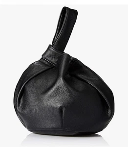 Borsa a tracolla The Drop Avalon Vegan in pelle piccola nera - Foto 1 di 6