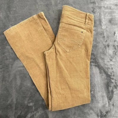 Pantalones de pana Tommy Hilfiger para mujer 0 tostados tiro bajo acampanados corte bota retro Y2K Foto 1 de 4