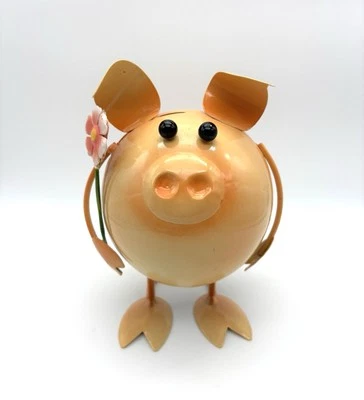 "Casa de campo cerdo jardín metal resbaladizo hinchable hogar decoración caprichosa 6"x6""" Foto 1 de 4