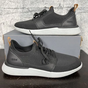 IZOD Mens Shoes Black Size 10 M Lightweight Bannister Stretch Textile Sneaker - Picture 1 of 7