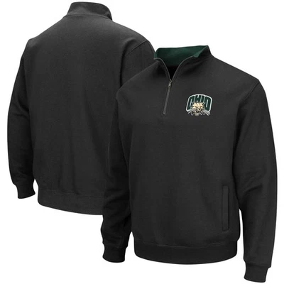Men's Colosseum Black Ohio Bobcats Tortugas Logo Quarter-Zip Jacket - Image 1 of 3